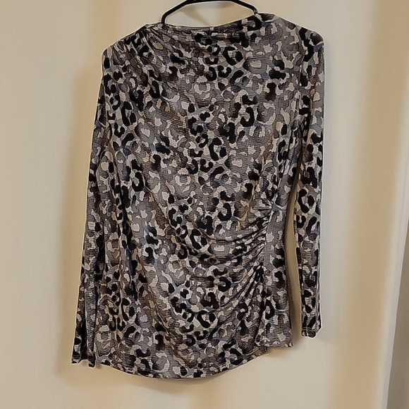 Clara SunWoo Animal Print Blouse - Picture 1 of 2